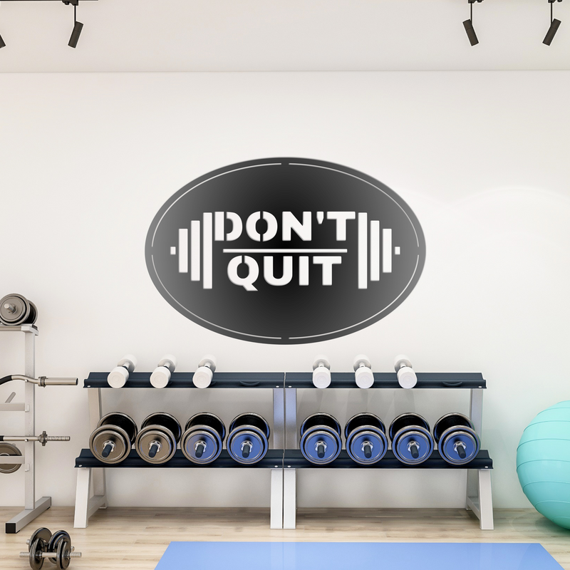 Load image into Gallery viewer, Don't Quit Metal Gym Sign