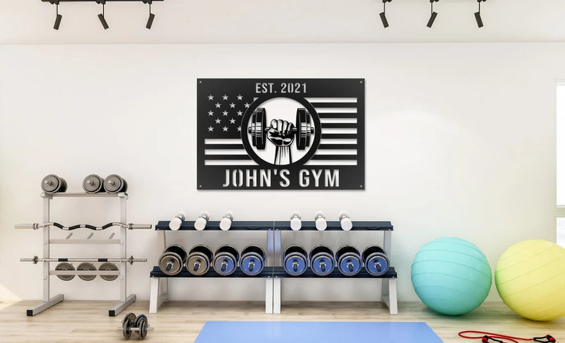 Load image into Gallery viewer, Flag Gym Sign