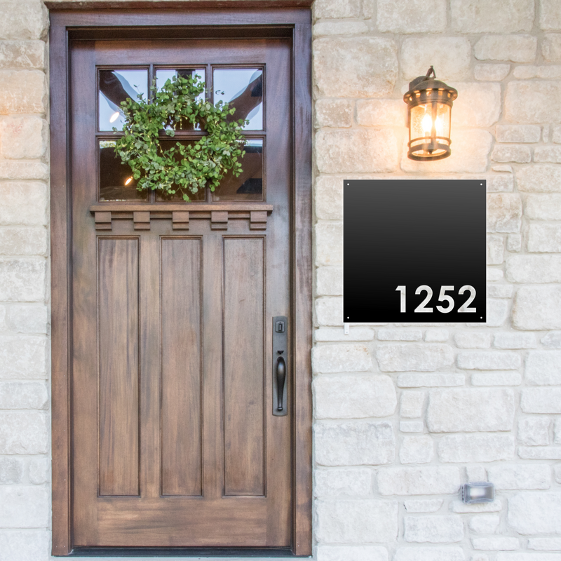 Load image into Gallery viewer, Modern Square Address Sign