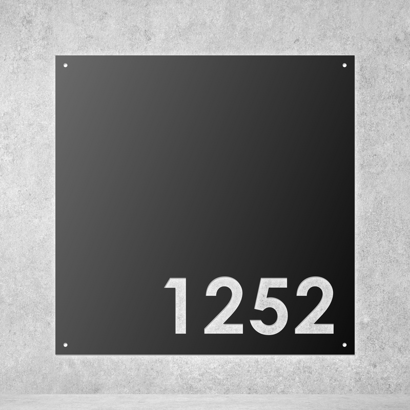 Load image into Gallery viewer, Modern Square Address Sign
