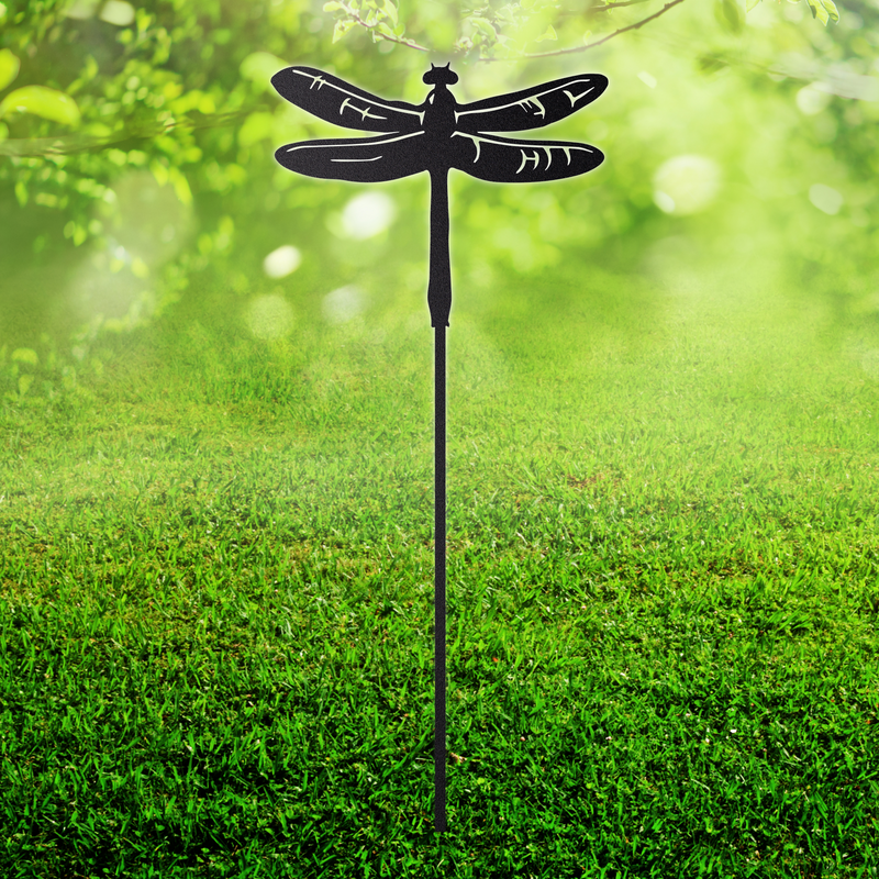 Load image into Gallery viewer, Dragonfly Garden Stake | Metal Dragonfly Garden Stake | Steel Garden Stake | Steel Gardening Décor | Dragonfly