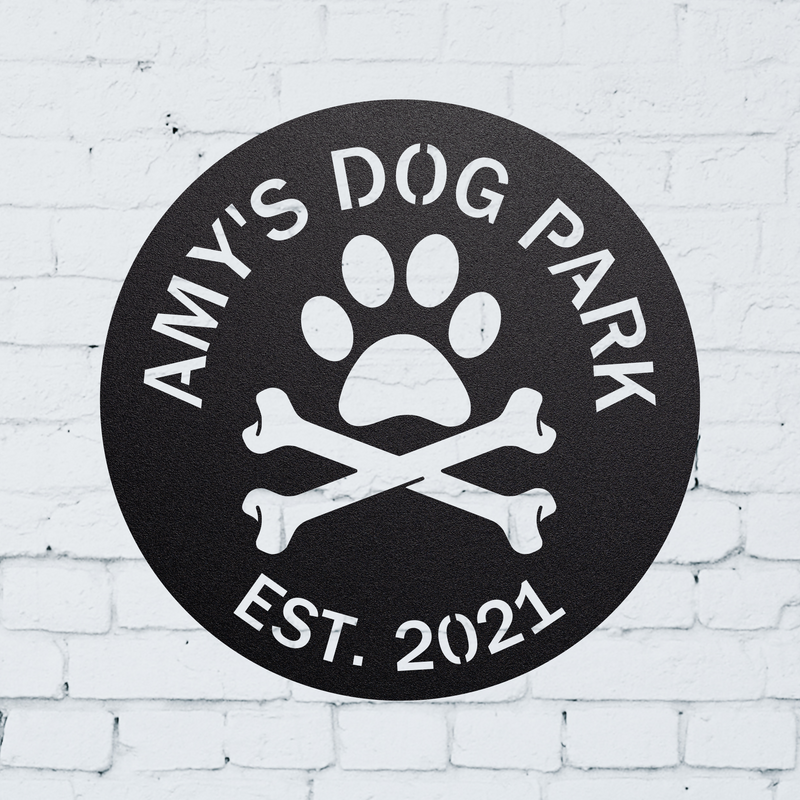 Load image into Gallery viewer, Custom Dog Sign | Dog Sign Metal | Personalized Dog Sign | Metal Dog Sign | Gifts For Dog Owners | Dog Lovers | Custom Dog Gifts