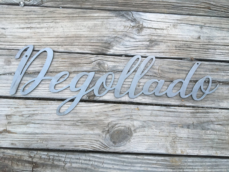 Load image into Gallery viewer, Personalized Cursive Sign