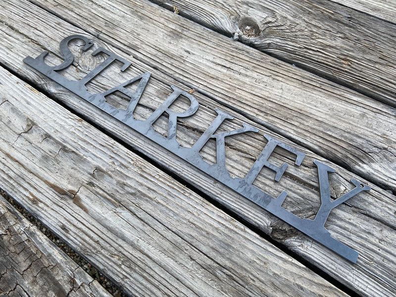 Load image into Gallery viewer, Custom Garage Sign | Custom Metal Sign | Family Room Decor | Family Sign | Metal Word Art