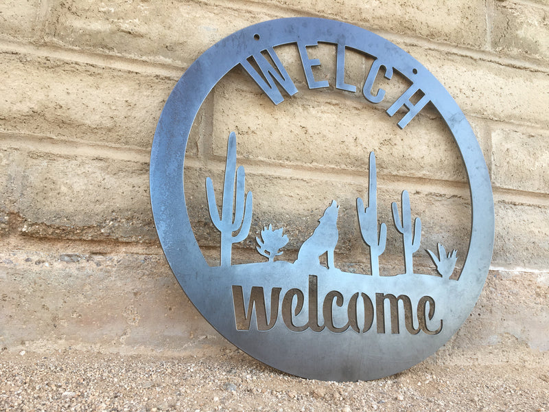 Load image into Gallery viewer, Southwestern Welcome Sign | Southwestern Wedding Gift | Personalized welcome sign | Metal Welcome sign