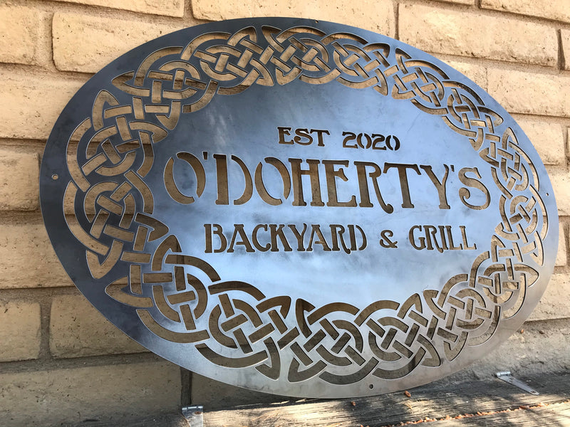 Load image into Gallery viewer, Personalized Bar Sign | Home Bar sign | Custom Pub Sign | Outdoor Last Name Patio Decor | Man Cave | Clubhouse Wall Art