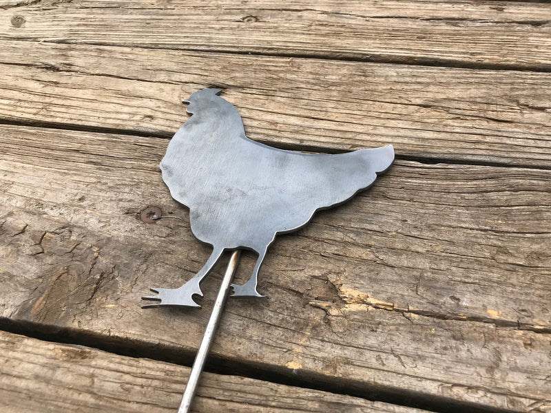 Load image into Gallery viewer, Chicken Garden Stake | Metal Chicken Garden Stake | Steel Gardening Décor | Chicken | Garden |