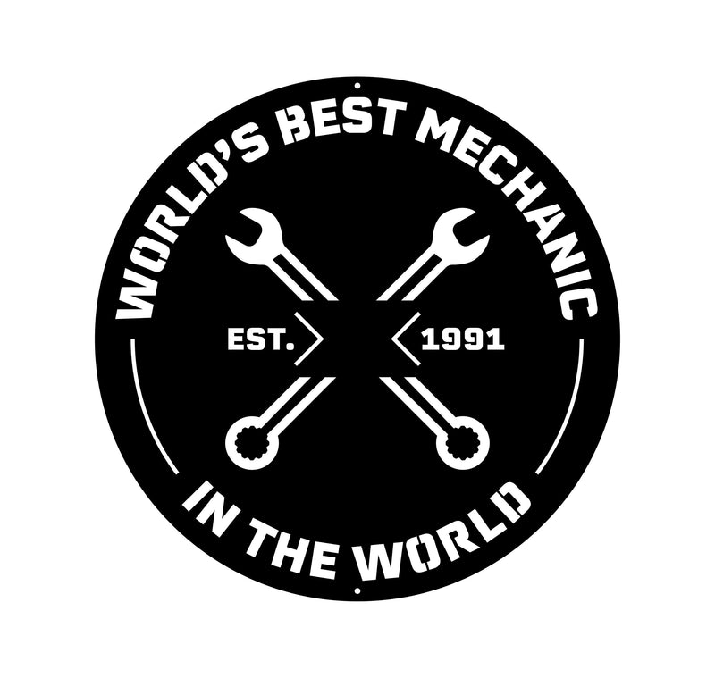 Load image into Gallery viewer, Personalized Fathers Day Sign | Mechanic Sign | Custom Fathers Day Gift for Dad, Garage Sign, Custom Metal Sign, Dad Gift