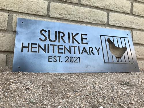 Load image into Gallery viewer, Chicken Coop Sign - Henitentiary