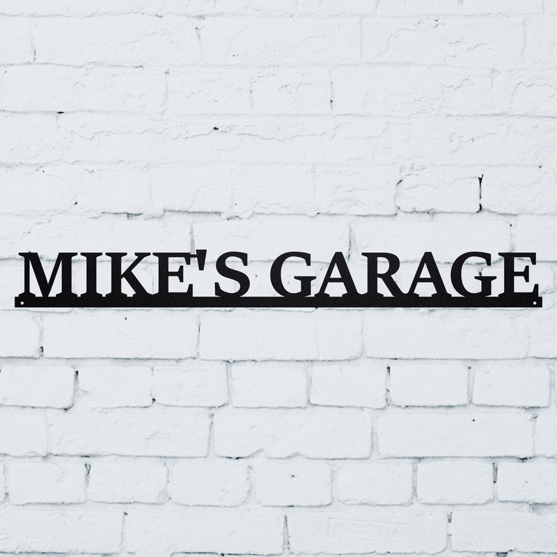 Load image into Gallery viewer, Custom Garage Sign | Custom Metal Sign | Family Room Decor | Family Sign | Metal Word Art