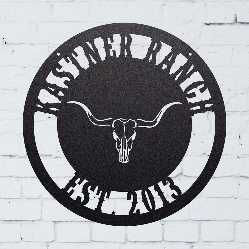 Load image into Gallery viewer, Longhorn Farm Sign