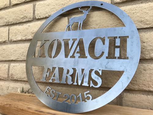 Load image into Gallery viewer, Circle Elk Sign