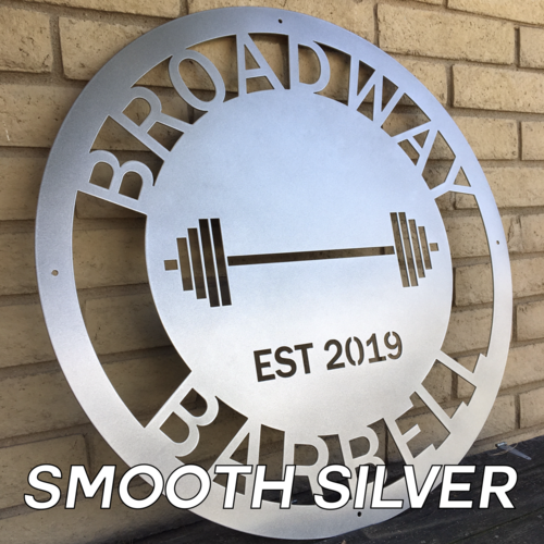 Load image into Gallery viewer, Circle Barbell Gym Sign