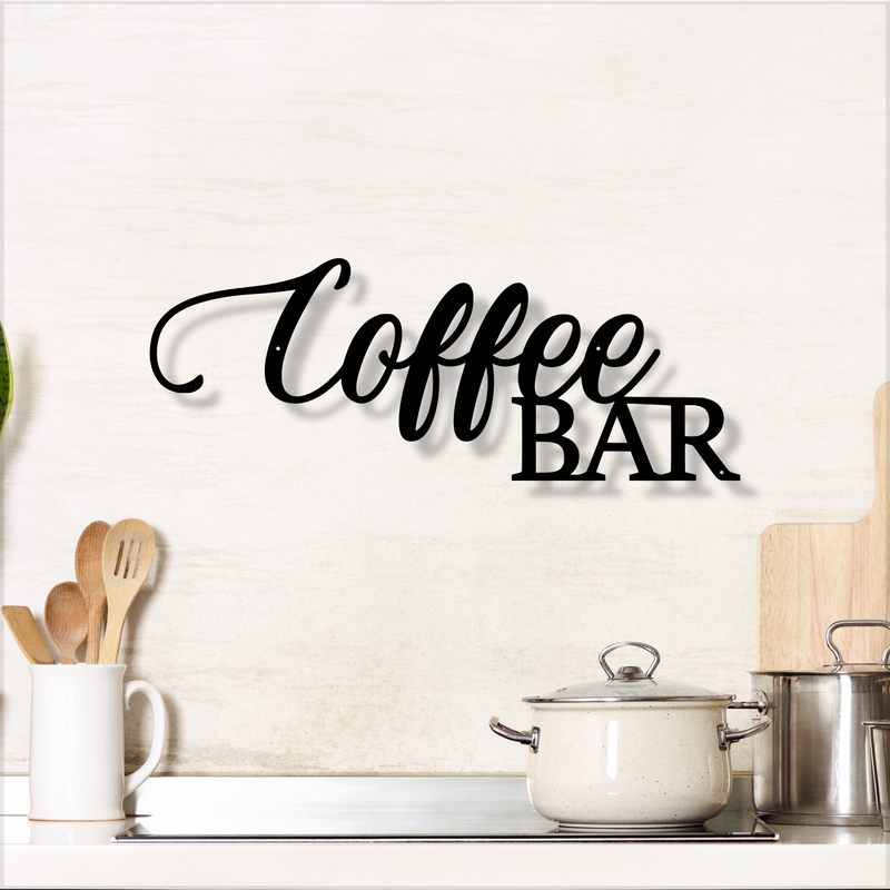Load image into Gallery viewer, Kitchen Metal Sign | Coffee Sign | Cursive Metal Sign | Home Decor | Coffee Sign Metal | Family Word Art | Metal Word Art