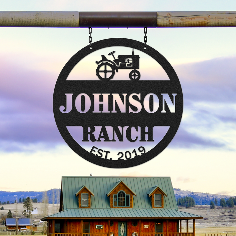 Load image into Gallery viewer, Circle Tractor Sign
