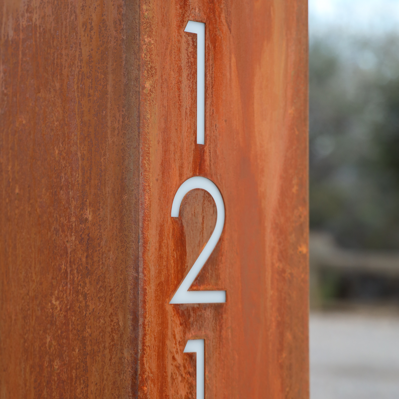 Load image into Gallery viewer, Address Column - White Translucent Plexiglass Backing Upgrade
