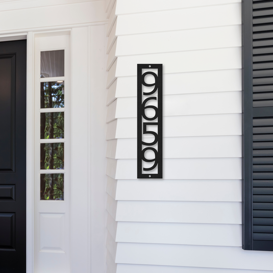 Vertical Address Sign