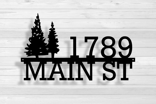 Home Address Sign | Custom Metal Address Sign | Personalized Metal Address Sign