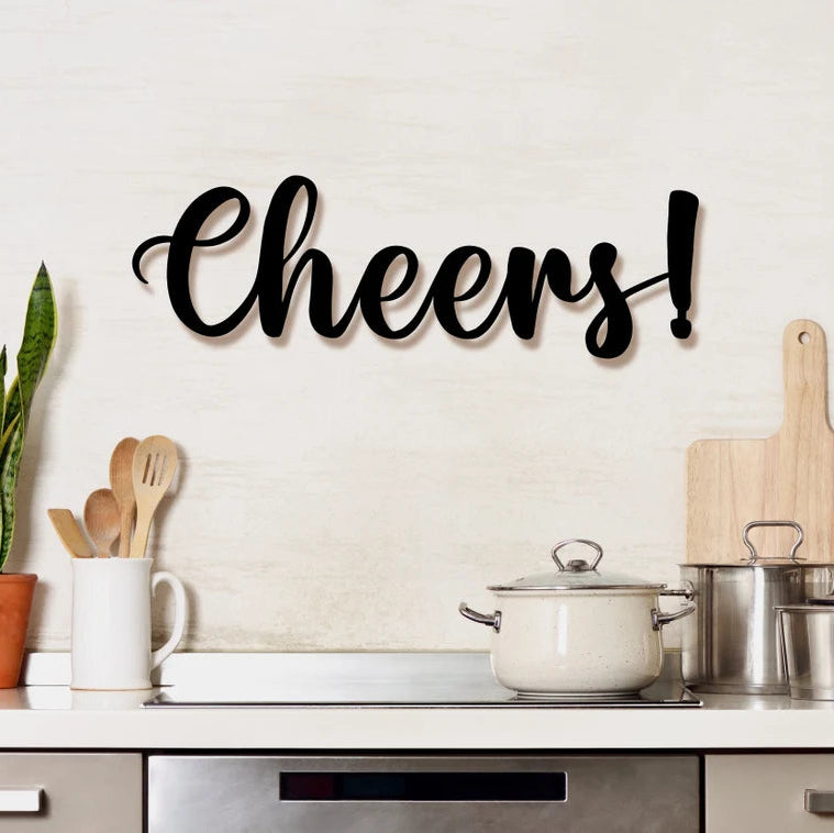 Load image into Gallery viewer, Cheers! Metal Sign
