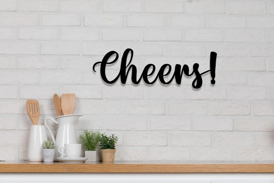 Cheers! Metal Sign