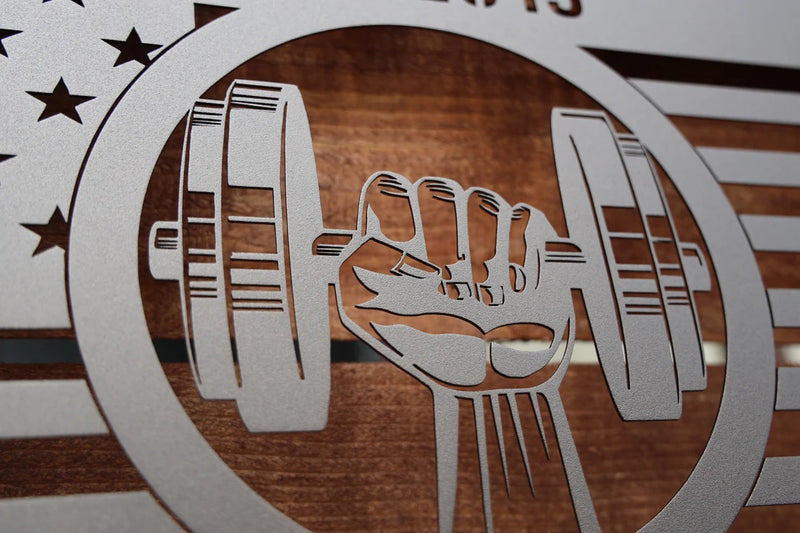 Load image into Gallery viewer, Flag Gym Sign
