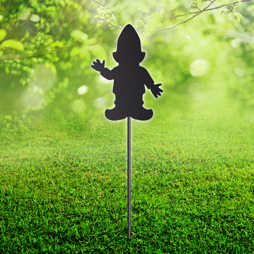 Jazz Hands Gnome Welded Garden Stake