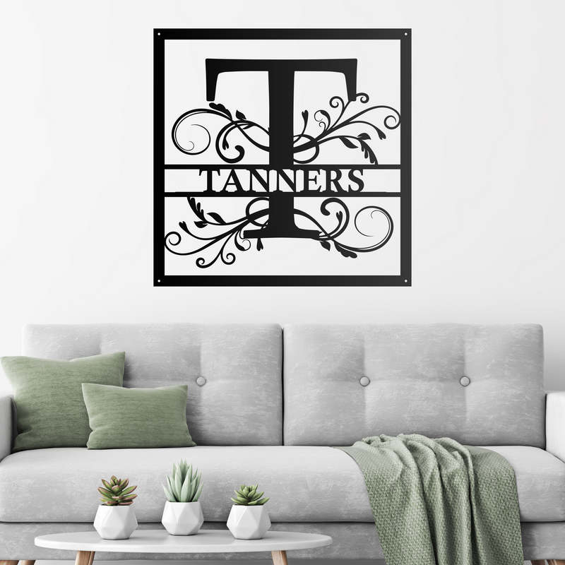 Load image into Gallery viewer, Split Monogram Square
