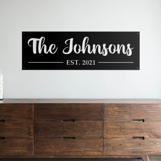 Cursive Established Name Sign