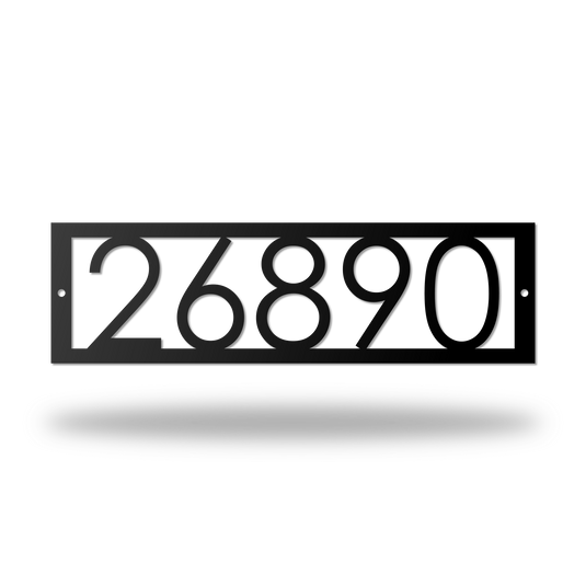 Modern Address Sign | Metal Address Sign | Address Plaque | Vintage address sign | Number Sign | Outdoor Sign | House Number Sign |