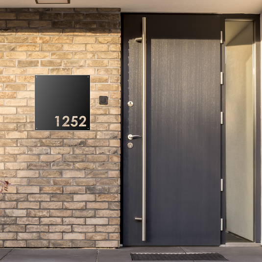 Modern Square Address Sign