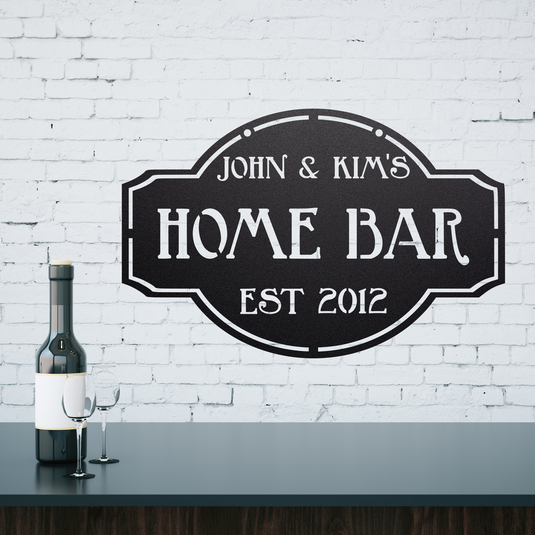 Vintage Metal Bar Sign