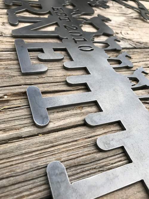 Mountain and Deer Monogram