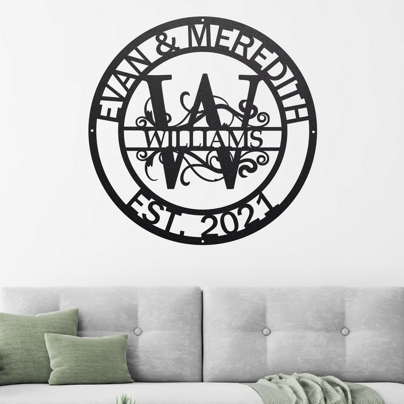 Load image into Gallery viewer, Circle Letter Monogram
