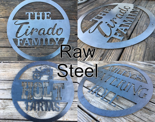 Personalized Metal Family Bar Sign | Outdoor Last Name Patio Decor | Home Theater Decor | Man Cave