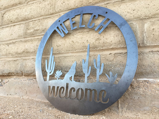 Southwestern Welcome Sign | Southwestern Wedding Gift | Personalized welcome sign | Metal Welcome sign