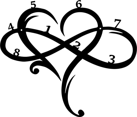 Personalized Memorial Sign | Roadside Memorial |  Metal Memorial Sign | Infinity Sign | Metal Infinity Symbol