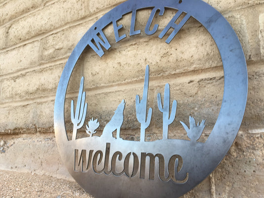 Southwestern Welcome Sign | Southwestern Wedding Gift | Personalized welcome sign | Metal Welcome sign