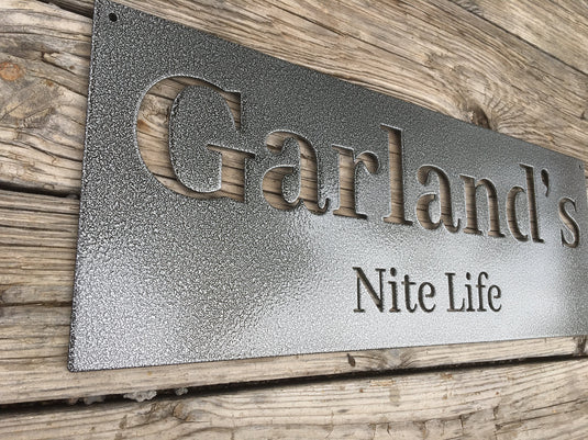 Personalized Metal Family Bar Sign | Outdoor Last Name Patio Decor | Home Theater Decor | Man Cave