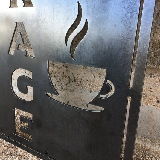 Coffee Sign | Metal Coffee Sign | Coffee Bar Sign | Family Bar Sign