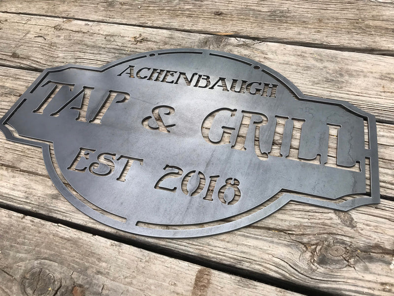 Load image into Gallery viewer, Vintage Metal Bar Sign
