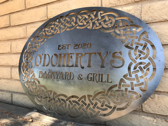 Personalized Bar Sign | Home Bar sign | Custom Pub Sign | Outdoor Last Name Patio Decor  | Man Cave | Clubhouse Wall Art