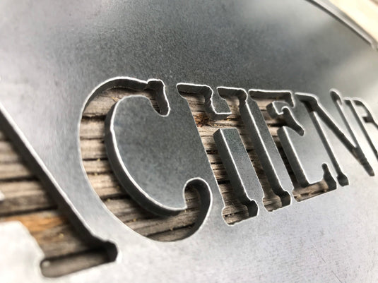 Vintage Metal Bar Sign