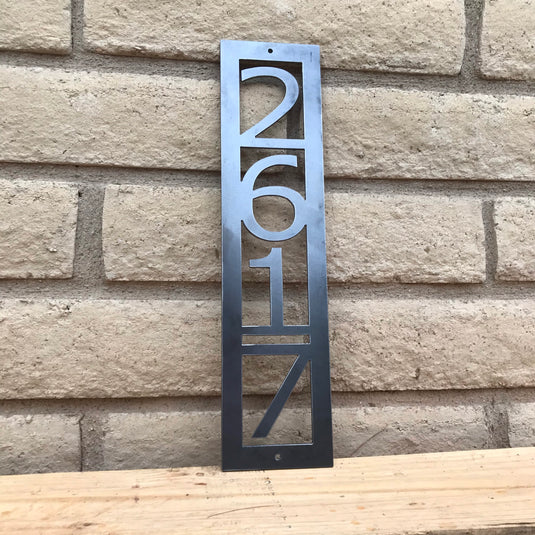 Vertical Address Sign