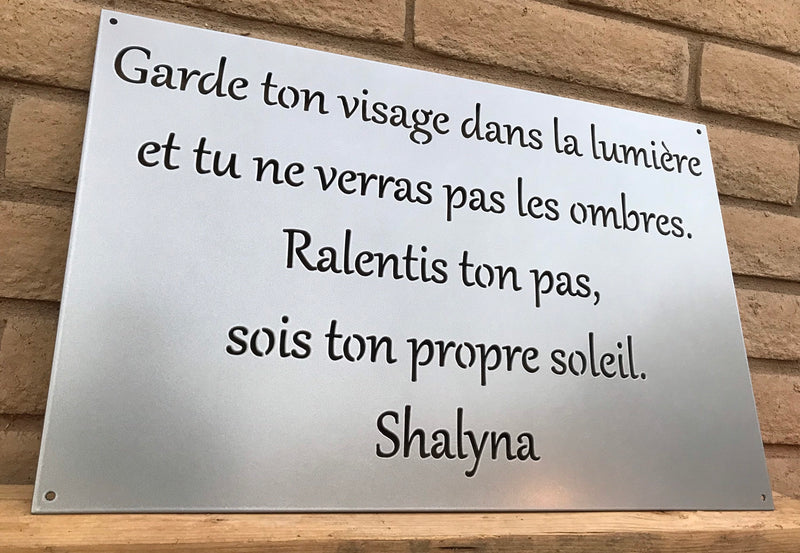 Load image into Gallery viewer, Personalized Metal Quote Sign | Inspirational Word Sign | Quote Sign | Home Quote Sign | Metal Wall Art | Love Quote Sign
