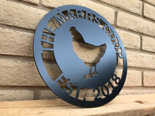 Custom Chicken Coop Sign | Metal Chicken Coop Sign | Personalized Chicken Coop sign