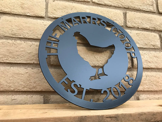 Custom Chicken Coop Sign | Metal Chicken Coop Sign | Personalized Chicken Coop sign