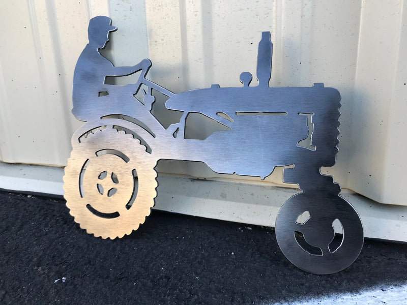 Load image into Gallery viewer, Metal Tractor l Wall Décor | vintage tractor | farm tractor
