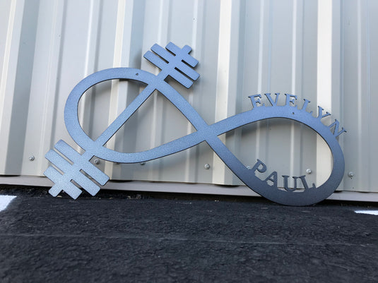 Personalized Infinity Gym | Personalized Gym Sign | Gym Sign | Infinity barbell | Metal Infinity Sign