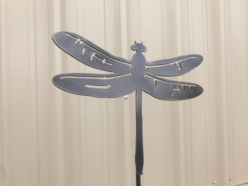 Load image into Gallery viewer, Dragonfly Garden Stake | Metal Dragonfly Garden Stake | Steel Garden Stake | Steel Gardening Décor | Dragonfly
