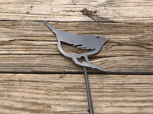 Bird Garden Stake | Metal Bird Garden Stake | Steel Garden Stake | Steel Gardening Décor | Bird